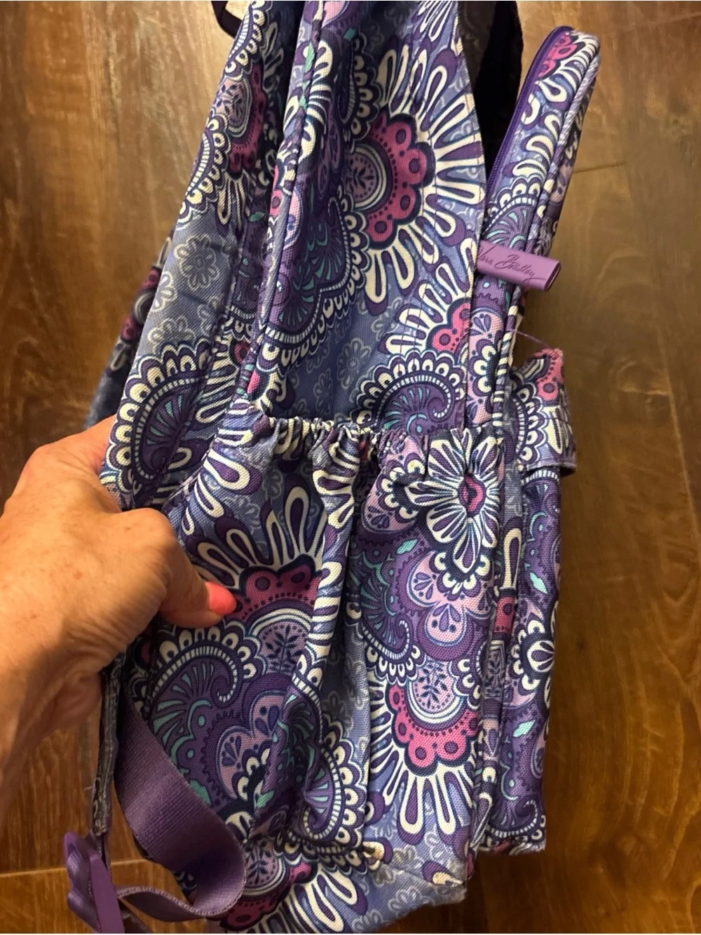 Vera Bradley Backpack Large Lilac Medallion